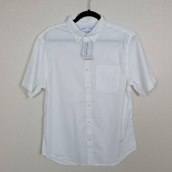 ON Flex Fit White Button-down NWT, Size M - Picture 1 of 5